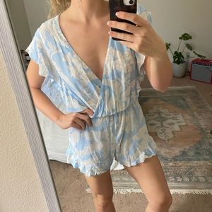 Blue Floral H&M Romper - 8